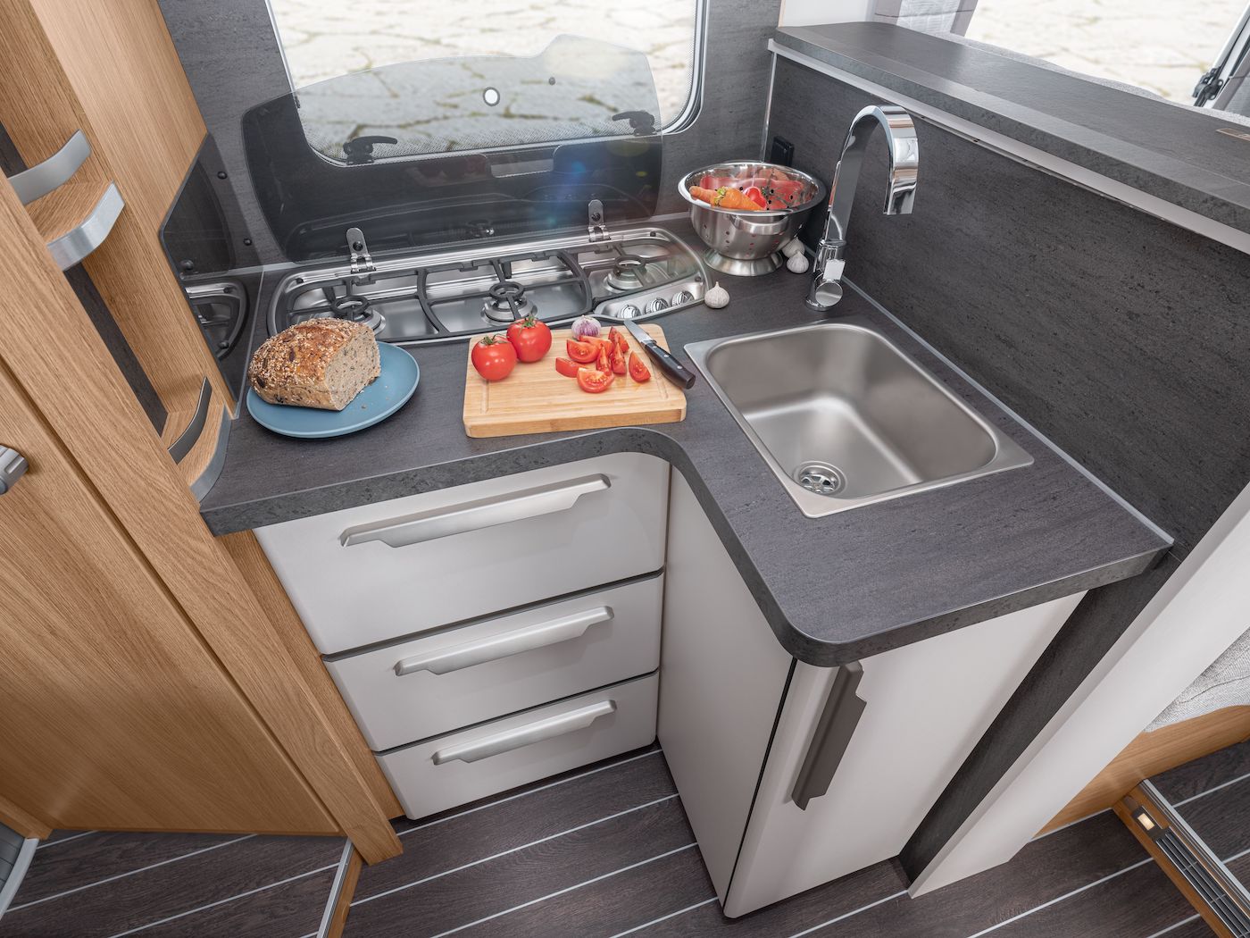 Keuken in camper